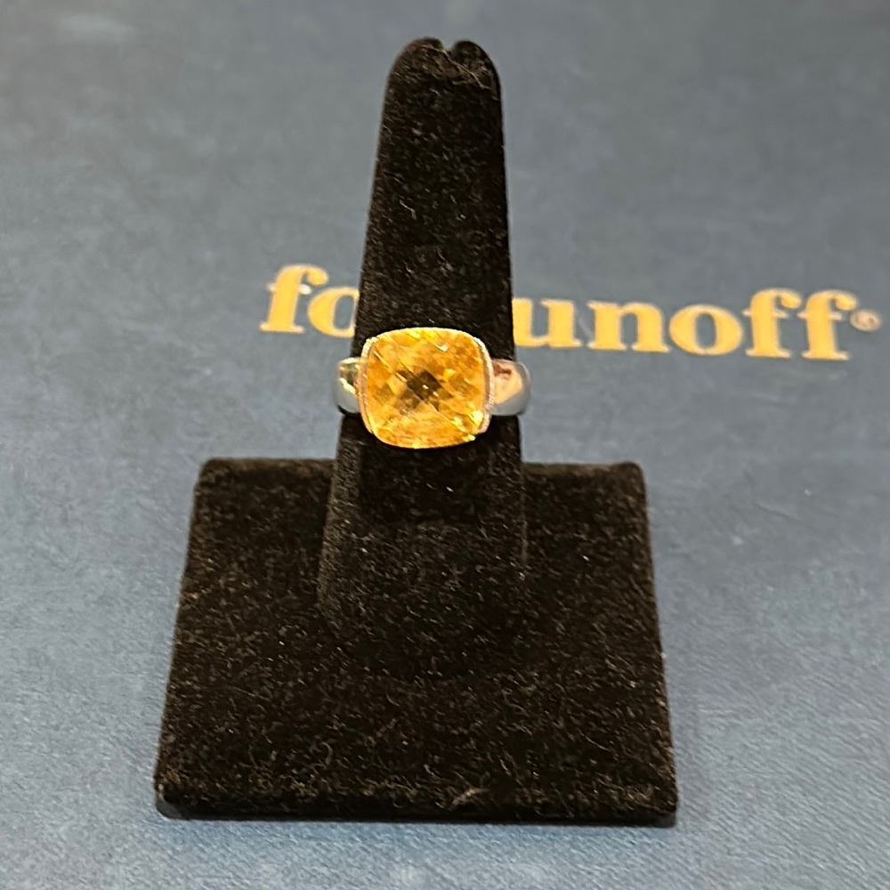 Fortunoff SS Citrine Ring